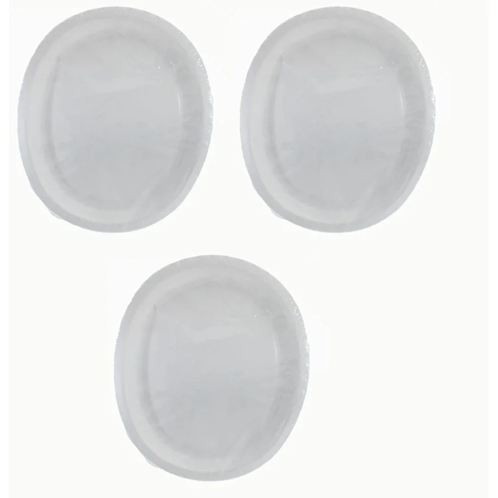 30 Pcs Spritz Oval Paper Plates 12 x 10 Inch White Disposable